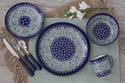 Seaside Swirl Dinner Plate Polish Pottery