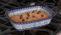 Seaside Swirl Loaf Baker Polish Pottery