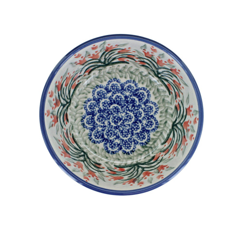 Spring Tulip Dessert Bowl Polish Pottery