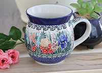 Summer Blooms Bubble Mug Polish Pottery