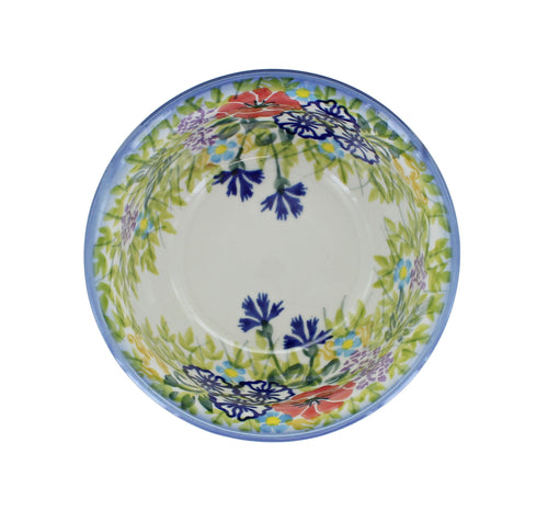 Summer Garden Dessert Bowl Polish Pottery