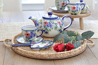 Summer Garden Small Spoon Rest Polish Pottery