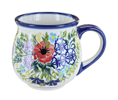 Polish Pottery Summer Garden Bubble Mug
