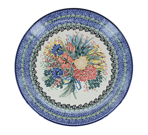 Summer Blooms Dinner Plate Polish Pottery