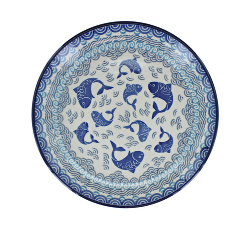 Summer Fun Dessert Plate Polish Pottery