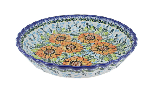 Sunflower Splendor Pie Plate