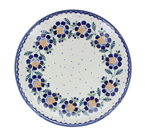 Sunflower Dinner Plate Polish Pottery
