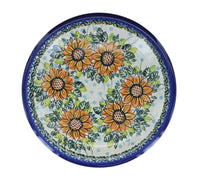 Sunflower Splendor Dinner Plate Polish Pottery