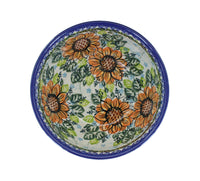 Sunflower Splendor Cereal/Soup Bowl Polish Pottery