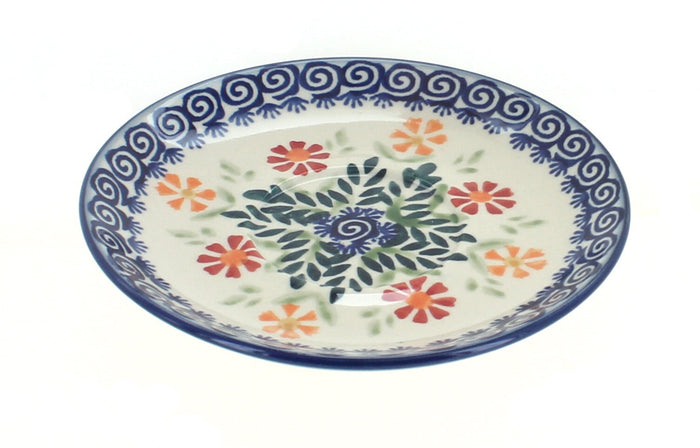 Polish Pottery Garden Bouquet Saucer