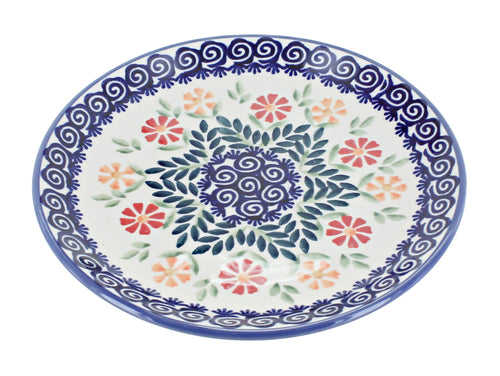 Polish Pottery Garden Bouquet Dessert Plate