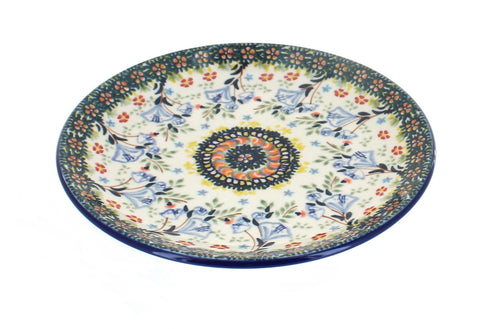 Polish Pottery Periwinkle Dessert Plate