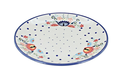 Polish Pottery Desert Flower Dessert Plate