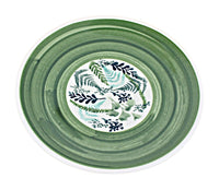 Polish Pottery Floating Fern Dessert Plate