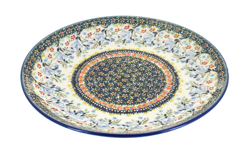 Polish Pottery Periwinkle Dinner Plate