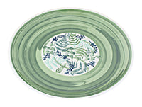 Polish Pottery Floating Fern Dinner Plate