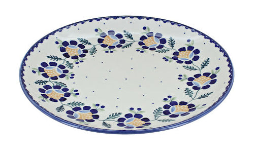 Polish Pottery Sunflower Dinner Plate