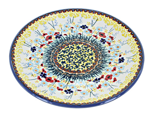 Polish Pottery Prairie Garden Dessert Plate