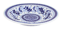 Polish Pottery Vintage Blue Daisy Soup Plate
