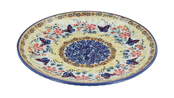 Blue Butterfly Lunch Plate
