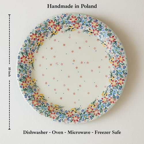 Tara Dinner Plate Polish Pottery
