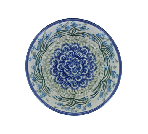 Tulip Bouquet Dessert Bowl Polish Pottery