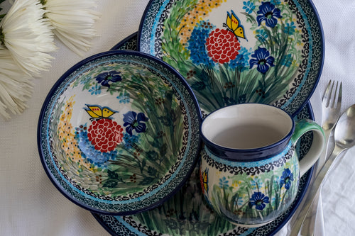 Teresa Dessert Plate Polish Pottery
