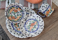 Trick or Treat 16 Piece Dinner Set Polish Pottery