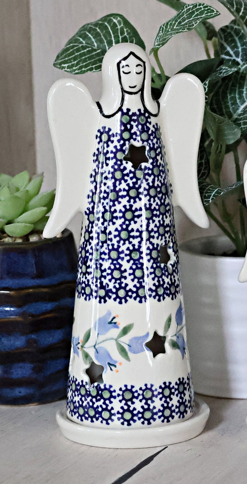 Tulip Large Angel Luminary Polish Pottery