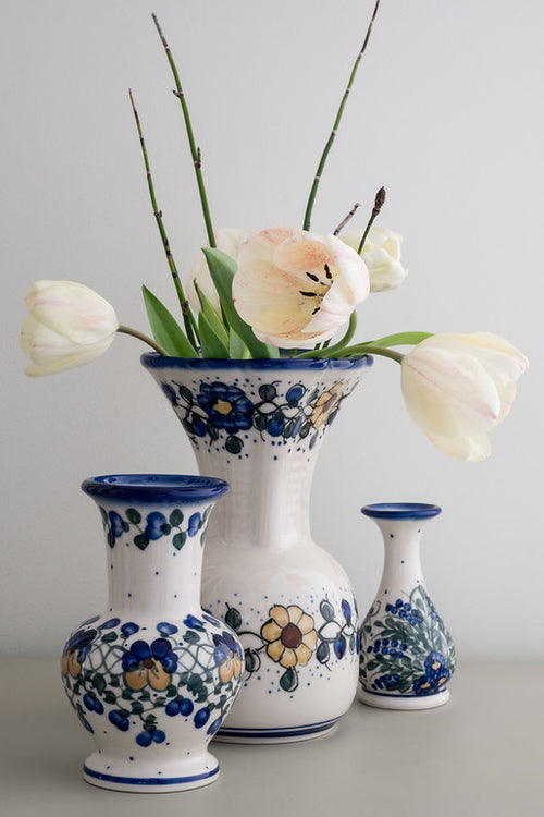 Hyacinth Bud Vase Polish Pottery