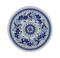 Vintage Blue Daisy Cereal/Soup Bowl Polish Pottery