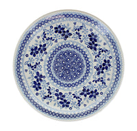 Vintage Blue Daisy Dinner Plate Polish Pottery