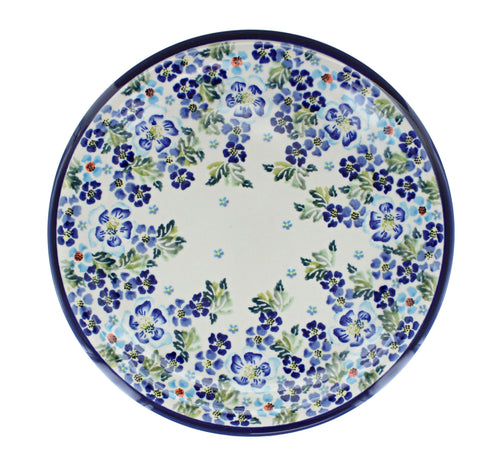 Vintage Violet Dinner Plate Polish Pottery