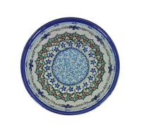 Winter Celebration Dessert Bowl Polish Pottery