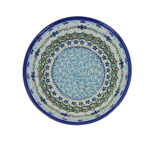 Winter Celebration Cereal/Soup Bowl Polish Pottery