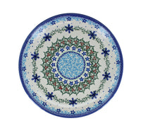 Winter Celebration Dessert Plate Polish Pottery