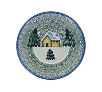 Winter Forest Cereal Bowl - Green Polish Pottery
