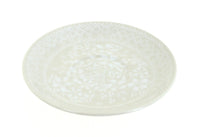 Polish Pottery White Lace Saucer