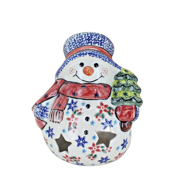 Winter Bouquet Small Snowman Luminary