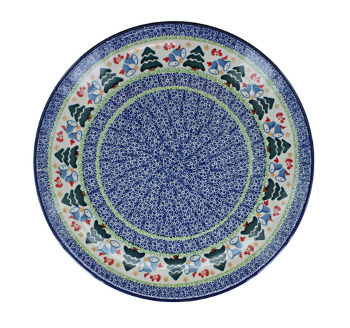 Winter Bells Dinner Plate Polish Pottery