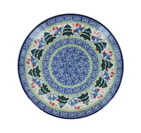 Winter Bells Dessert Plate Polish Pottery