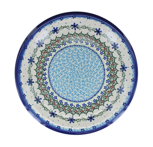 Winter Celebration Dinner Plate Polish Pottery