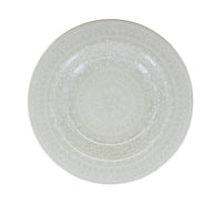 White Lace Soup Plate Polish Pottery