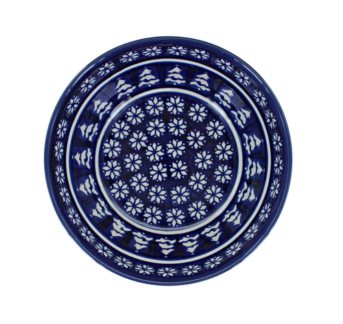 Winter Nights Cereal/Soup Bowl Polish Pottery
