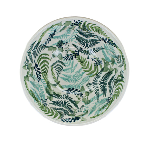 Woodland Fern Cereal/Soup Bowl Polish Pottery