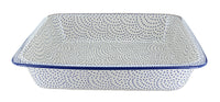 Polish Pottery Small Dots Large Rectangular Baker