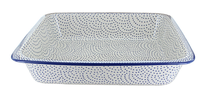 Polish Pottery Small Dots Large Rectangular Baker