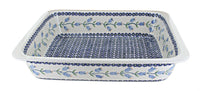 Polish Pottery Tulip Large Rectangular Baker