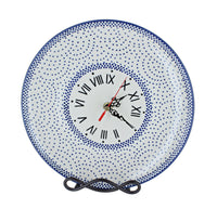 Polish Pottery Small Dots Clock