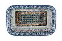 Periwinkle Loaf Baker Polish Pottery